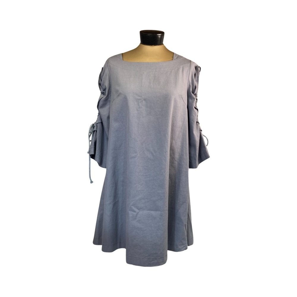 Easel Los Angeles 3/4 sleeve With Open Sleeve Detail Cotton Tunic Dress Size S